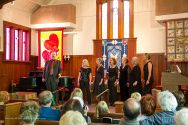 Village Chamer Concerts series: In The Mix a capella sextet in concert at Evergreen Methodist Church in Fort Bragg.