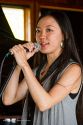 The Hitomi Oba Group performed original compositions featuring her saxophone and vocals.