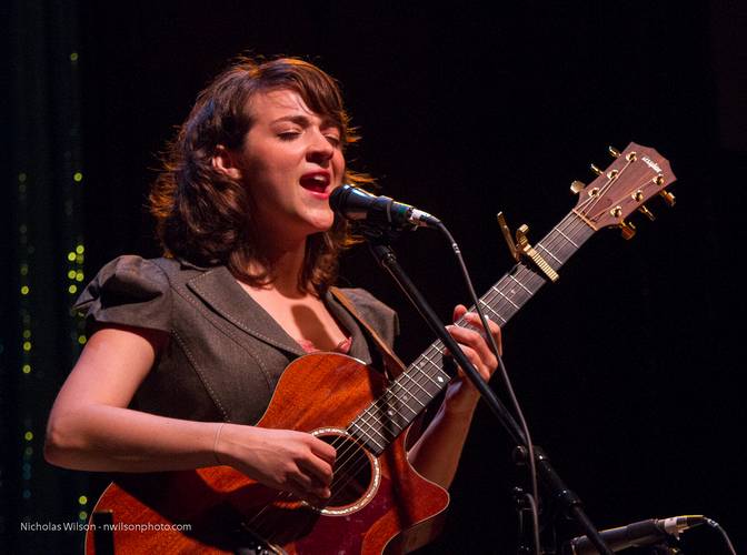 New York based singer/songwriter Becca Stevens performed in the big tent.