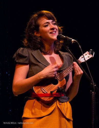 New York based singer/songwriter Becca Stevens performed in the big tent.