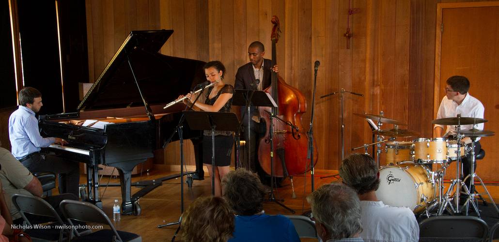 Berkeley raised Samora and Elena Pinderhughes and their group performed in the Jazz Series in Preston Hall.