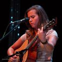 Bluegrass mandolin prodigy Sierra Hughes and her group performed in the big tent concert hall