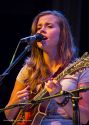 Bluegrass mandolin prodigy Sierra Hughes and her group performed in the big tent concert hall