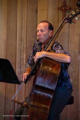 The Francis Vanek Quartet  featuring Vanek on sax and Chris Amberger on bass played jazz as part of the Village Chamber Series.