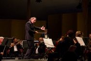 Maestro Allan Pollack conducts the Festival Orchestra in performance of Mozart's "Jupiter" Symphony No. 41.