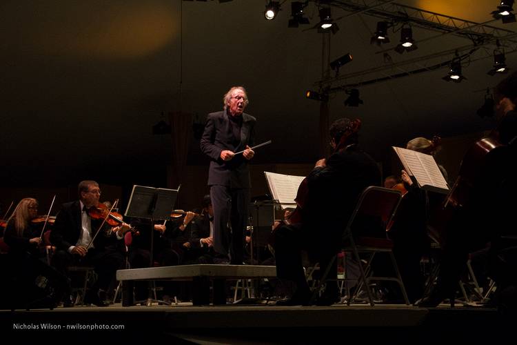 Maestro Allan Pollack conducts the Festival Orchestra in performance of Mozart's "Jupiter" Symphony No. 41.