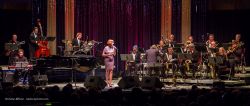 The fabulous MMF Jazz Big Band featuring vocalist Kathleen Grace and MMF co-founder Allan Pollack.