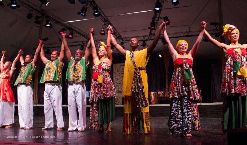 Award-winning dance company Viver Brasil provided a colorful, high energy performance.