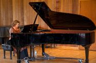 Pianist Lisa Moore performed in MMF's  Piano Series concerts in Preston Hall.