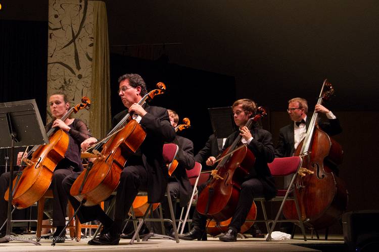 The Festival Chamber Orchestra conducted by Les Pfutzenreuter.