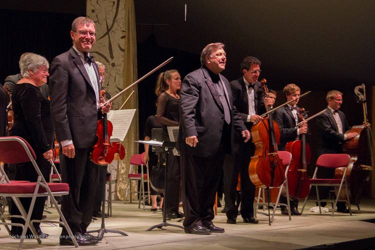 The Festival Chamber Orchestra conducted by Les Pfutzenreuter.