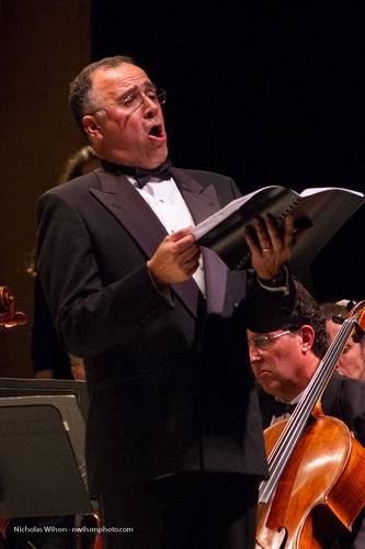 Baritone Hector Vasquez performs Mahler's Song of the Earth with the Mendocino Music Festival Orchestra.