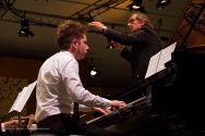 Julian Waterfall Pollack performs his new piano concerto with the MMS Symphony Orchestra conducted by  Maesto Allan Pollack.