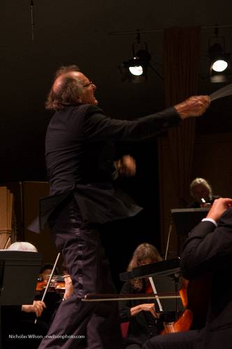 Maestro Allan Pollack in this rapid-fire sequence conducts the climax of Mussorgsky's Pictures at an Exhibition with the MMF Orchestra to end the 2012 season, the festival's 26th year.