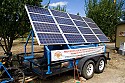 A mobile solar powere system on a trailer supplied power at SolFest 2007