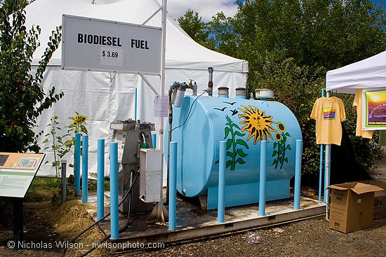 The biodiesel filling station at Real Goods.