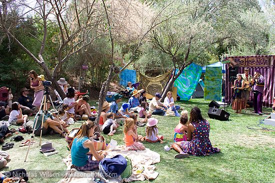 Young and old gathered for a show at SolFest 2007