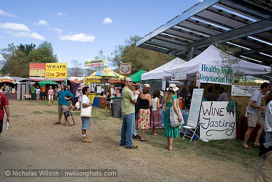 Food vendors at SolFest 2007