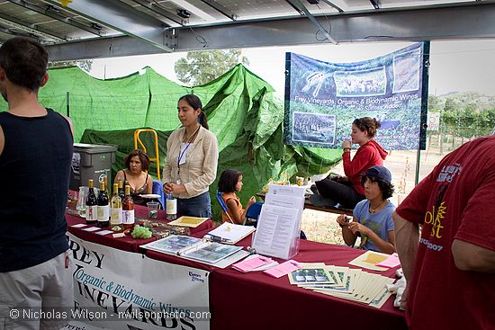 Frey Vineyards booth at SolFest 2007