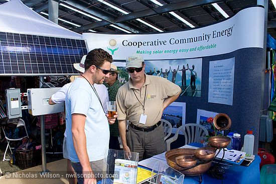 Cooperative Community Energy booth at SolFest 2007