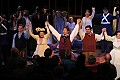 John Dooley (Schaunard), Kresha Faber(Musetta), Adam Juran (Marcello), Pedro Rodelas (Rodolfo)  and Jessica Julin (Mimi) with members of the chorus during curtain call.