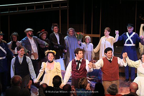 Chorus members with John Dooley, Kresha Faber, Adam Juran, Pedro Rodelas  and Jessica Julin.