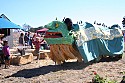 Gertie the Gorse Monster leads a parade through CasparFest.