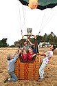 Dozens of kids and adults enjoyed tethered balloon rides late Sunday afternoon at the Caspar Community Center.