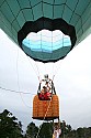 Kevin Herschman and passengers lift off in his hot air balloon