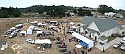 Panoramic view of CasparFest 2007 from a hot-air balloon late Sunday evening, as many vendors were packing up their wares.