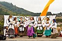 Trillium Tribe Middle Eastern dance troupe on the outdoor stage