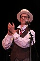 Bill Irwin in performance at Cotton Auditorium, Fort Bragg CA