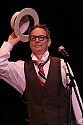 Bill Irwin in performance at Cotton Auditorium, Fort Bragg CA