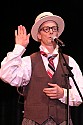 Bill Irwin in performance at Cotton Auditorium, Fort Bragg CA