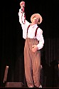 Bill Irwin in performance at Cotton Auditorium, Fort Bragg CA