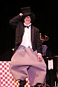 Bill Irwin in performance at Cotton Auditorium, Fort Bragg CA