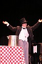 Bill Irwin in performance at Cotton Auditorium, Fort Bragg CA