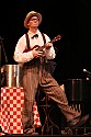 Bill Irwin in performance at Cotton Auditorium, Fort Bragg CA