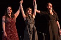 The Wailin Jennys take a bow, Mar 7, 2010, Cotton Auditorium, Fort Bragg.