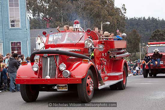 July 4, 2009 parade and festivities in Mendocino CA.