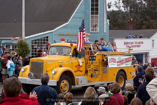 July 4, 2009 parade and festivities in Mendocino CA.