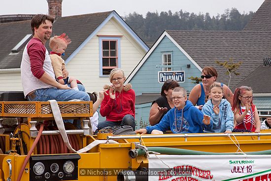 July 4, 2009 parade and festivities in Mendocino CA.