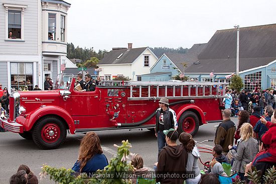 July 4, 2009 parade and festivities in Mendocino CA.