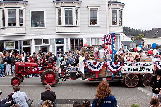 July 4, 2009 parade and festivities in Mendocino CA.