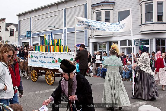 July 4, 2009 parade and festivities in Mendocino CA.