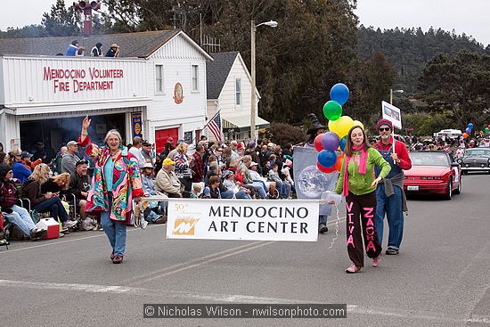 July 4, 2009 parade and festivities in Mendocino CA.