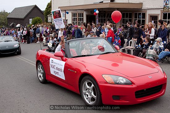 July 4, 2009 parade and festivities in Mendocino CA.