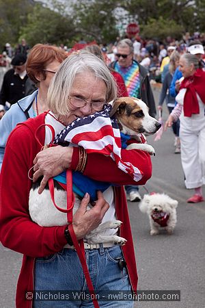 July 4, 2009 parade and festivities in Mendocino CA.