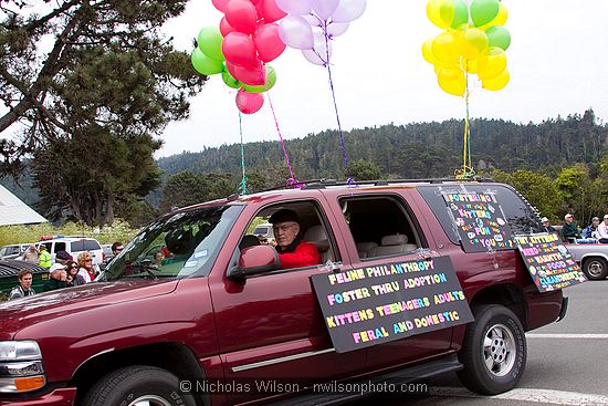 July 4, 2009 parade and festivities in Mendocino CA.