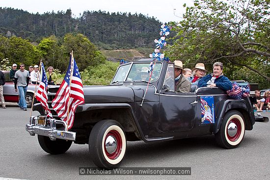 July 4, 2009 parade and festivities in Mendocino CA.